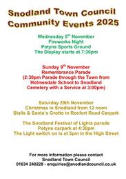 Dates for your diary 2025